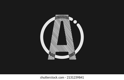 Alphabet letter icon logo A
