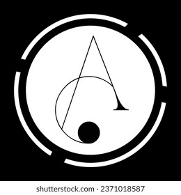alphabet letter icon logo A
