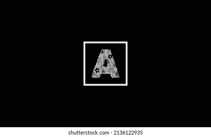 Alphabet letter icon logo A.