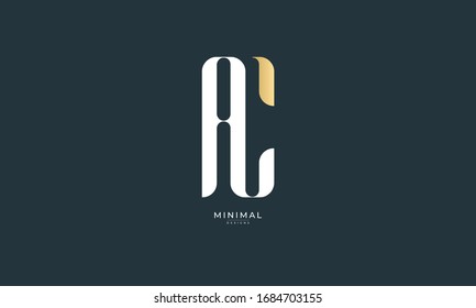 alphabet letter icon logo AC