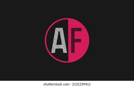 Alphabet letter icon logo AF