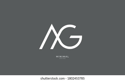 Alphabet Letter Icon Logo AG