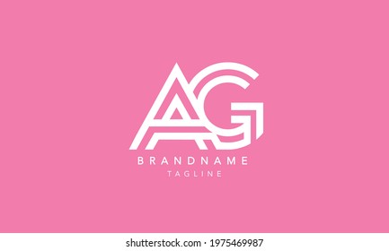 Alphabet Letter Icon Logo AG