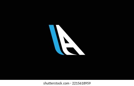 Alphabet letter icon logo AI