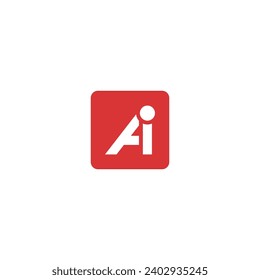 Alphabet letter icon logo AI