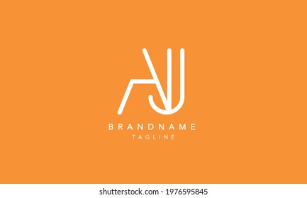 Alphabet Letter Icon Logo AJ