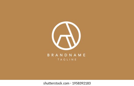 Alphabet Letter Icon Logo AO