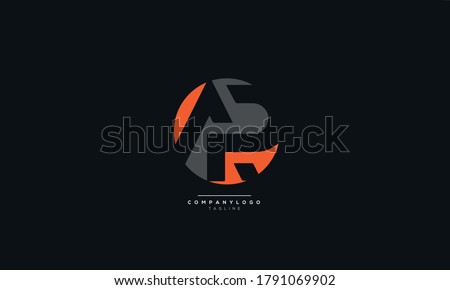 Alphabet letter icon logo AP Imagine de stoc © 