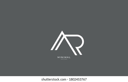 Alphabet Letter Icon Logo AR