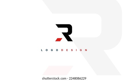 Alphabet letter icon logo AR