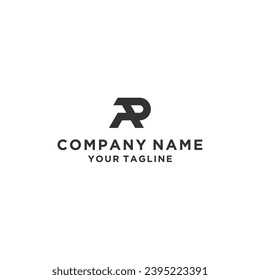 Alphabet letter icon logo AR