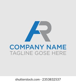 Alphabet letter icon logo AR,AR or RA letter logo. Unique attractive creative modern initial AR RA A R initial based letter icon logo, AR  Design Template, AR Creative Logo Icon Design ,