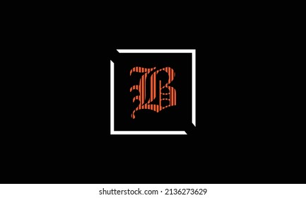 Logo del icono de letra de alfabeto B