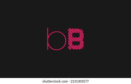 Alphabet letter icon logo BB