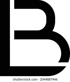 alphabet letter icon logo BL LB