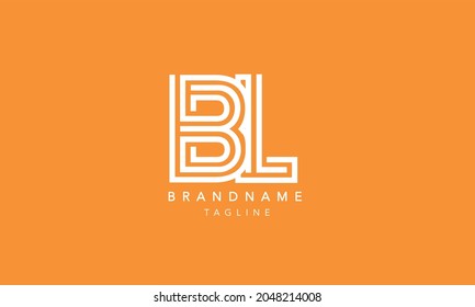 Alphabet Letter Icon Logo BL