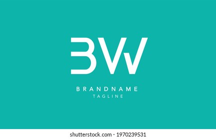 Alphabet Letter Icon Logo BW
