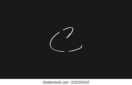 Alphabet letter icon logo C