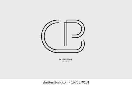 Alphabet Letter Icon Logo CB