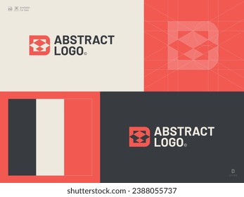 Alphabet letter icon logo D