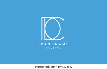 Alphabet Letter Icon Logo DC