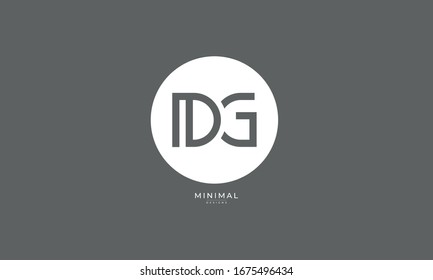 alphabet letter icon logo DG