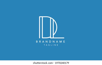 Alphabet Letter Icon Logo DL