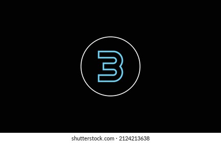 Alphabet letter icon logo E, B
