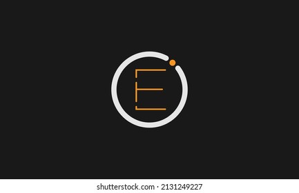 Alphabet letter icon logo E