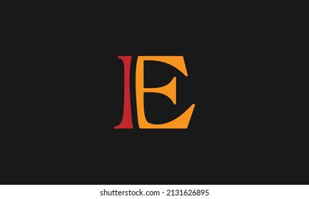 Alphabet letter icon logo E