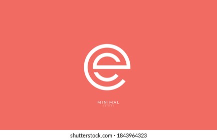 Alphabet letter icon logo ES or SE