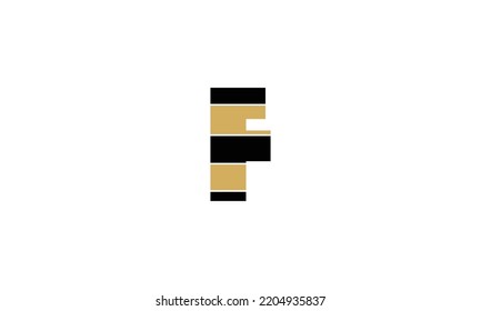 Alphabet letter icon logo F