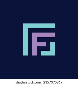 Alphabet letter icon logo F