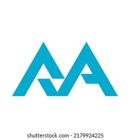Alphabet letter icon logo FA RA mountain logo design