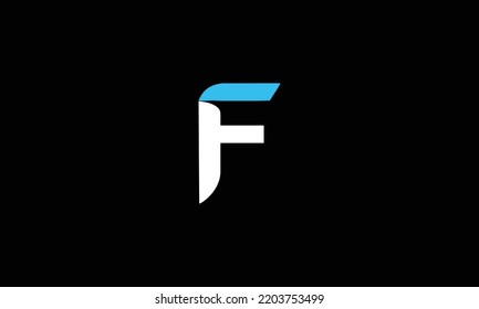  Alphabet letter icon logo FT, F