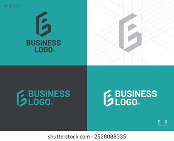 Alphabet letter icon logo G, S, GS, SG