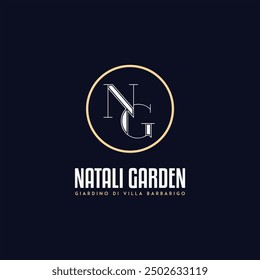 Alphabet letter icon logo Gn, NG, GN Logo Emblem Monogram, Letters monogram icon logo NG,GN,G and N