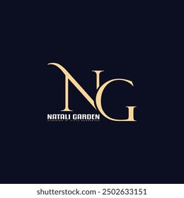 Alphabet letter icon logo Gn, NG, GN Logo Emblem Monogram, Letters monogram icon logo NG,GN,G and N