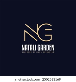 Alphabet letter icon logo Gn, NG, GN Logo Emblem Monogram, Letters monogram icon logo NG,GN,G and N