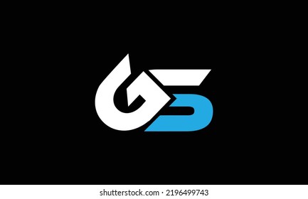 Alphabet Letter Icon Logo GS