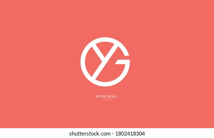 Alphabet letter icon logo GY or YG