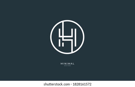 Alphabet letter icon logo H