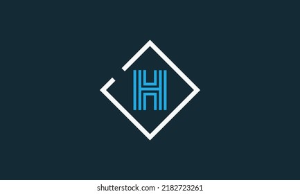 Alphabet letter icon logo H