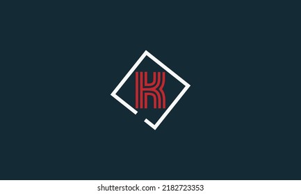 Alphabet letter icon logo K