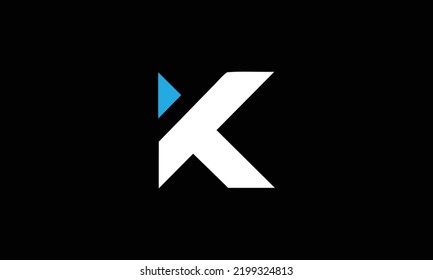  Alphabet letter icon logo KT, K