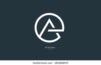 Alphabet letter icon logo
Alphabet letters EA or AE icon logo