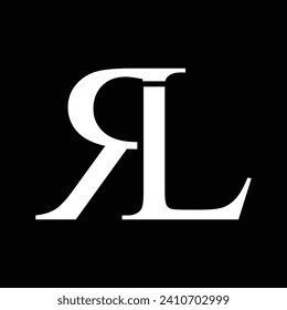 Alphabet letter icon logo LR vector design