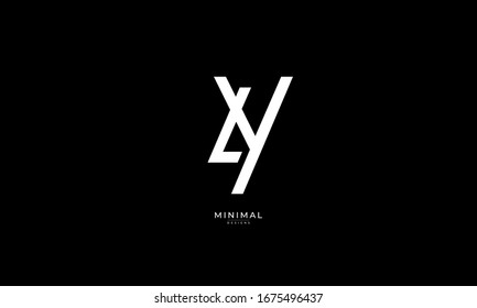 alphabet letter icon logo LY