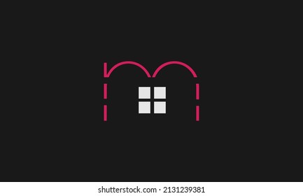 Alphabet letter icon logo m