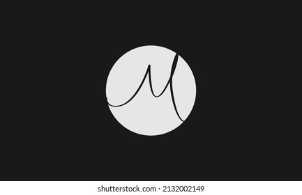 Alphabet letter icon logo M